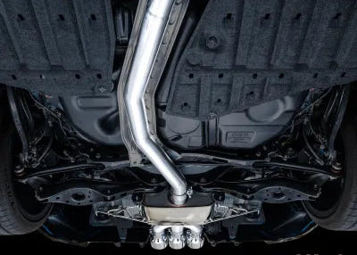 AWE Tuning Touring Edition Exhaust | 3" Diameter | 4.5" Triple Chrome Silver Tips Honda Civic Type R 2023-2025 - 3015-52287