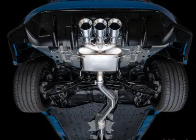 AWE Tuning Touring Edition Exhaust | 3" Diameter | 4.5" Triple Chrome Silver Tips Honda Civic Type R 2023-2025 - 3015-52287