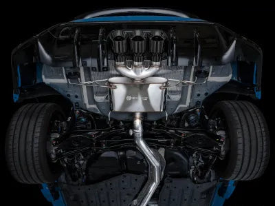 AWE Tuning Touring Edition Exhaust | 3" Diameter | 4.5" Triple Diamond Black Tips Honda Civic Type R 2023-2025 - 3015-53287