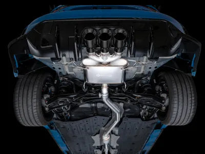 AWE Tuning Touring Edition Exhaust | 3" Diameter | 4.5" Triple Diamond Black Tips Honda Civic Type R 2023-2025 - 3015-53287