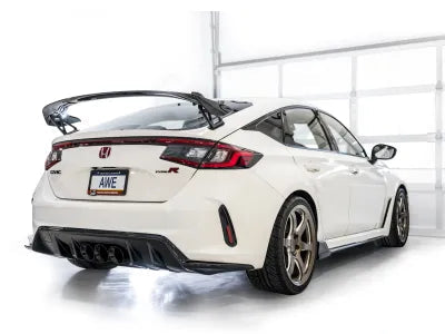 AWE Tuning Touring Edition Exhaust | 3" Diameter | 4.5" Triple Diamond Black Tips Honda Civic Type R 2023-2025 - 3015-53287