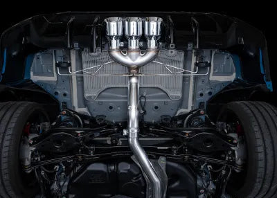 AWE Tuning Track Edition Exhaust | 3" Diameter | 4.5" Triple Chrome Silver Tips Honda Civic Type R 2023-2025 - 3020-52287