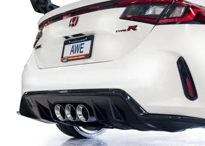 AWE Tuning Track Edition Exhaust | 3" Diameter | 4.5" Triple Chrome Silver Tips Honda Civic Type R 2023-2025 - 3020-52287