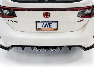 AWE Tuning Track Edition Exhaust | 3" Diameter | 4.5" Triple Chrome Silver Tips Honda Civic Type R 2023-2025 - 3020-52287
