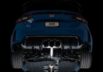 AWE Tuning Track Edition Exhaust | 3" Diameter | Triple Diamond Black Tips Honda Civic Type R 2023-2025 - 3020-53287