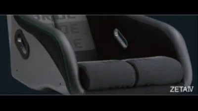 Bride Black Carbon ZETA IV KING Low Max System Full Bucket Seat - HA1DSC