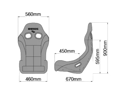 Bride Black Carbon ZIEG IV Low Max System Full Bucket Seat - HB1ASC