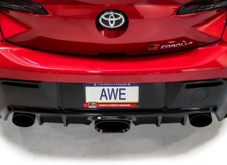 AWE Tuning Track Edition Exhaust | Diamond Black Tips Toyota GR Corolla 2023-2025