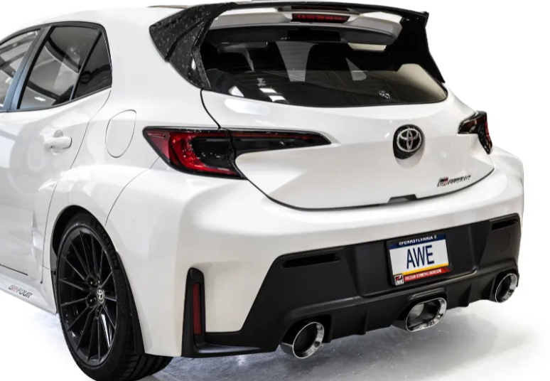 AWE Tuning Tuning Track Edition Exhaust | Chrome Silver Tips Toyota GR Corolla 2023-2025