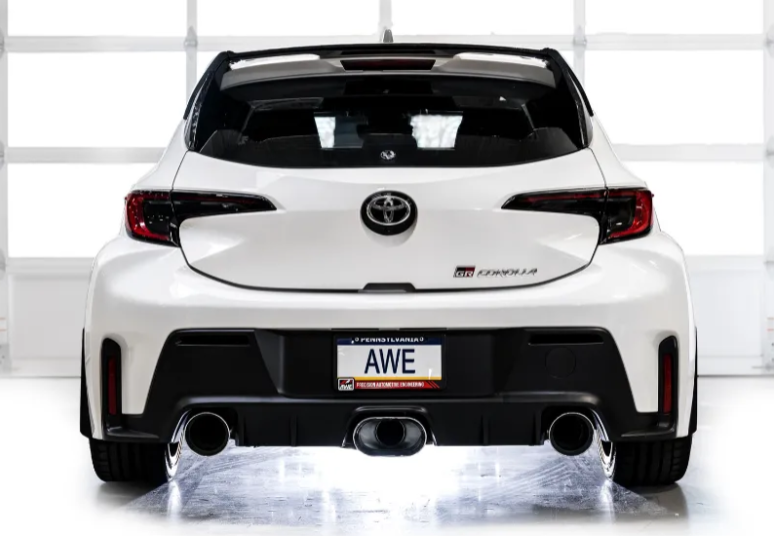 AWE Tuning Tuning Track Edition Exhaust | Chrome Silver Tips Toyota GR Corolla 2023-2025