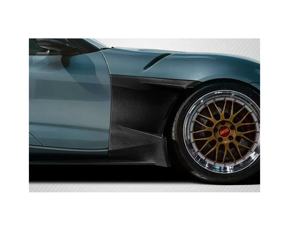 Premium Carbon Fiber EVS Front Fenders for 2020-2024 Toyota Supra A90