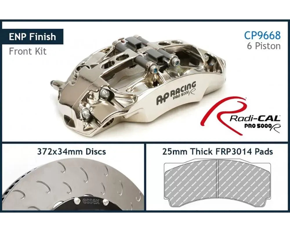 AP Racing Essex Front CP9668 Radi-CAL 6-Piston Competition Brake Kit S550