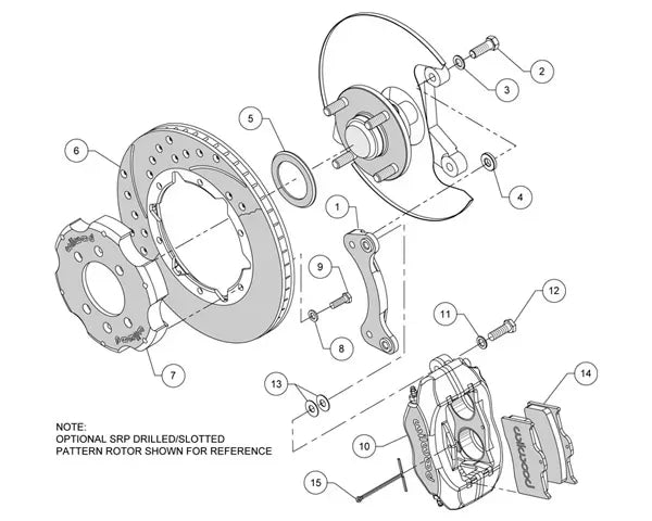 Wilwood Dynalite Front Big Brake Kit 11 Inch Mazda Miata 1990-2005