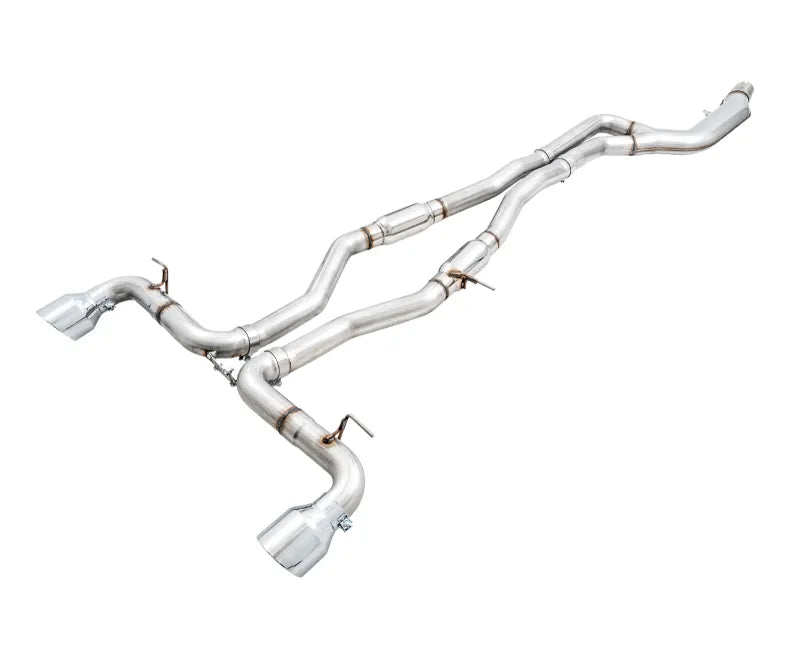 AWE Resonated Track Exhaust 3-Inch Dual Chrome Tips Toyota GR Supra