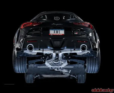 AWE Tuning GR Supra 3-Inch Track Exhaust: Aggressive Dual 5-Inch Tips