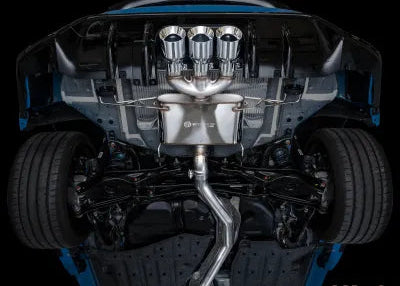 AWE Tuning Touring Edition Exhaust | 3" Diameter | 4.5" Triple Chrome Silver Tips Honda Civic Type R 2023-2025 - 3015-52287