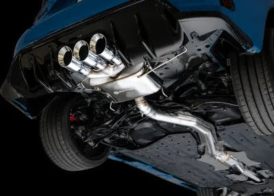 AWE Tuning Touring Edition Exhaust | 3" Diameter | 4.5" Triple Chrome Silver Tips Honda Civic Type R 2023-2025 - 3015-52287