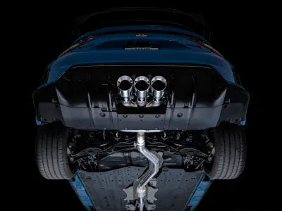 AWE Tuning Touring Edition Exhaust | 3" Diameter | 4.5" Triple Chrome Silver Tips Honda Civic Type R 2023-2025 - 3015-52287