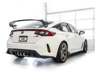 AWE Tuning Touring Edition Exhaust | 3" Diameter | 4.5" Triple Chrome Silver Tips Honda Civic Type R 2023-2025 - 3015-52287