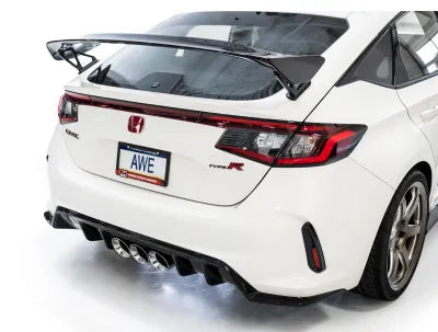 AWE Tuning Touring Edition Exhaust | 3" Diameter | 4.5" Triple Chrome Silver Tips Honda Civic Type R 2023-2025 - 3015-52287