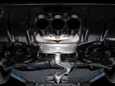 AWE Tuning Touring Edition Exhaust | 3" Diameter | 4.5" Triple Diamond Black Tips Honda Civic Type R 2023-2025 - 3015-53287
