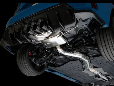 AWE Tuning Touring Edition Exhaust | 3" Diameter | 4.5" Triple Diamond Black Tips Honda Civic Type R 2023-2025 - 3015-53287