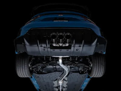 AWE Tuning Touring Edition Exhaust | 3" Diameter | 4.5" Triple Diamond Black Tips Honda Civic Type R 2023-2025 - 3015-53287