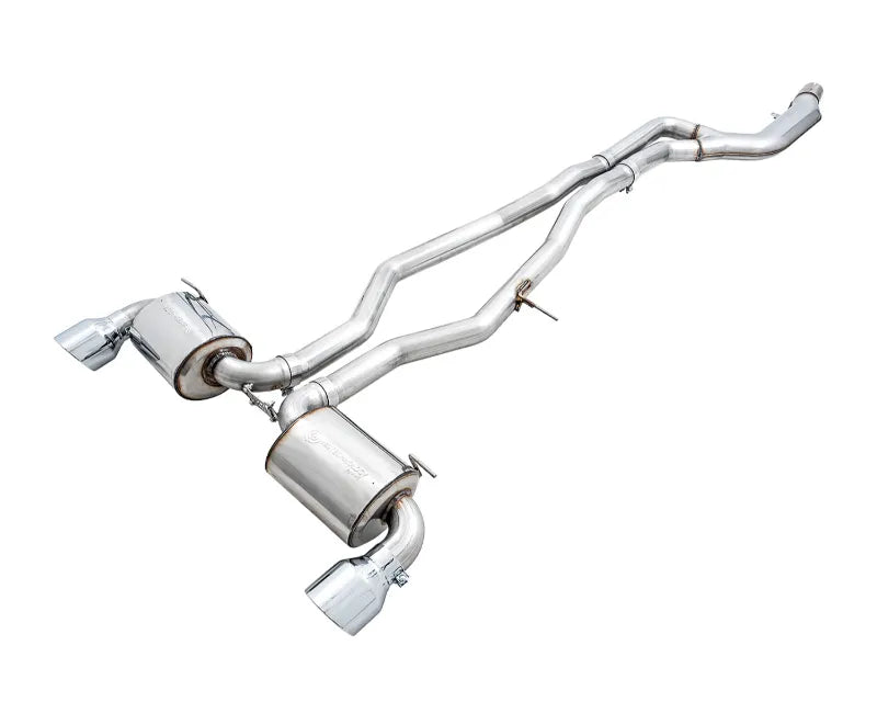 AWE Non-Resonated Touring Exhaust Dual 5-inch Chrome Tips GR Supra