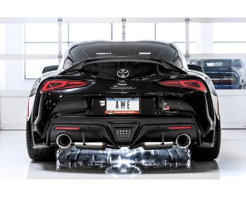 AWE Tuning Supra Non-Resonated Touring Exhaust with Diamond Black Tips