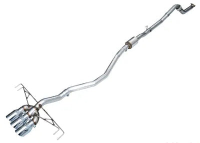 AWE Tuning Track Edition Exhaust | 3" Diameter | 4.5" Triple Chrome Silver Tips Honda Civic Type R 2023-2025 - 3020-52287