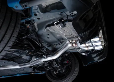 AWE Tuning Track Edition Exhaust | 3" Diameter | 4.5" Triple Chrome Silver Tips Honda Civic Type R 2023-2025 - 3020-52287