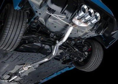 AWE Tuning Track Edition Exhaust | 3" Diameter | 4.5" Triple Chrome Silver Tips Honda Civic Type R 2023-2025 - 3020-52287