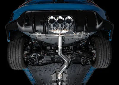 AWE Tuning Track Edition Exhaust | 3" Diameter | 4.5" Triple Chrome Silver Tips Honda Civic Type R 2023-2025 - 3020-52287