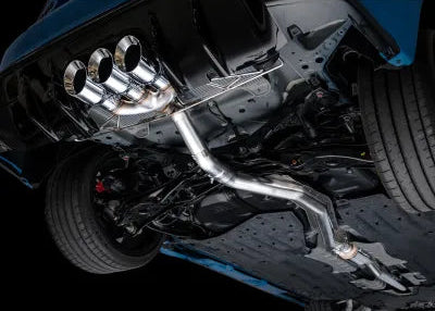 AWE Tuning Track Edition Exhaust | 3" Diameter | 4.5" Triple Chrome Silver Tips Honda Civic Type R 2023-2025 - 3020-52287