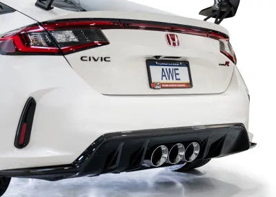 AWE Tuning Track Edition Exhaust | 3" Diameter | 4.5" Triple Chrome Silver Tips Honda Civic Type R 2023-2025 - 3020-52287
