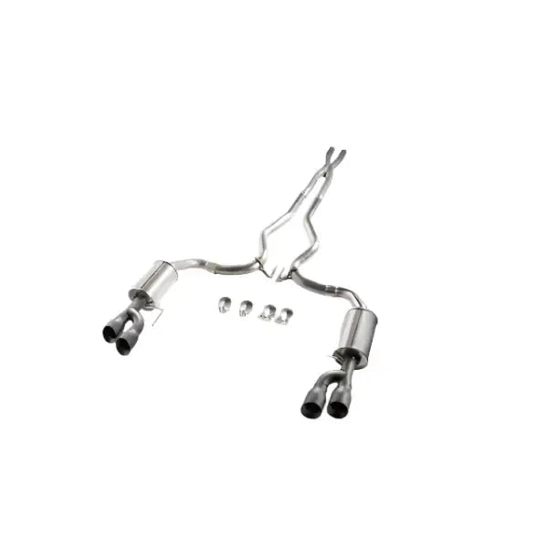 Roush Performance Cat-Back Exhaust Black Tips: Ford Mustang GT 2018-2025