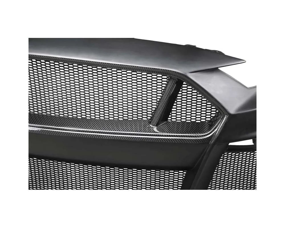 Anderson Composites Type-ST Fiberglass Front Bumper with Carbon Lip for Mustang Ecoboost GT 2018-2023