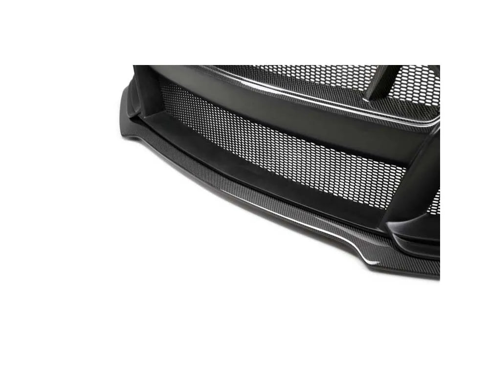 Anderson Composites Type-ST Fiberglass Front Bumper with Carbon Lip for Mustang Ecoboost GT 2018-2023