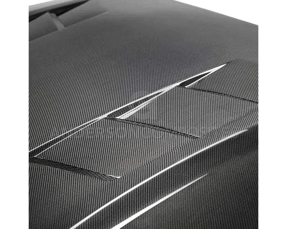 Anderson Composites Type-SA Double-Sided Carbon Fiber Hood Ford Mustang GT EcoBoost 2018-2023