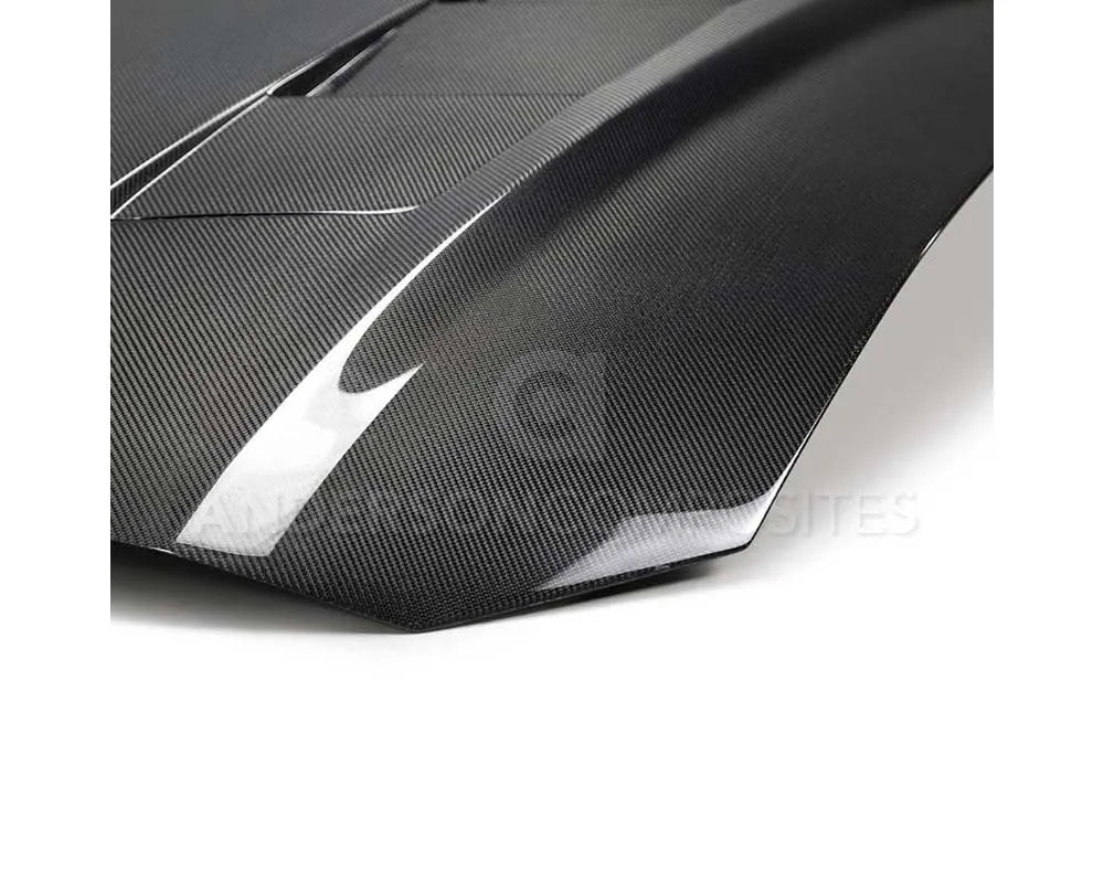 Anderson Composites Type-SA Double-Sided Carbon Fiber Hood Ford Mustang GT EcoBoost 2018-2023