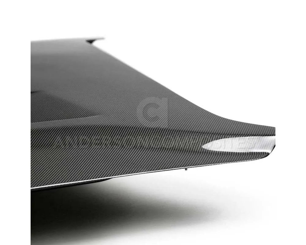 Anderson Composites Type-SA Double-Sided Carbon Fiber Hood Ford Mustang GT EcoBoost 2018-2023