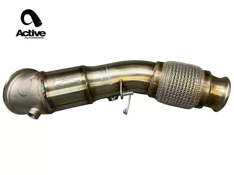 Active Autowerkes A91 Toyota Supra Downpipe with GESI G-Sport Cat