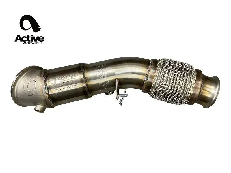 Active Autowerke Supra A90 Performance Catted Downpipe 3.5-inch Stainless Steel Exhaust