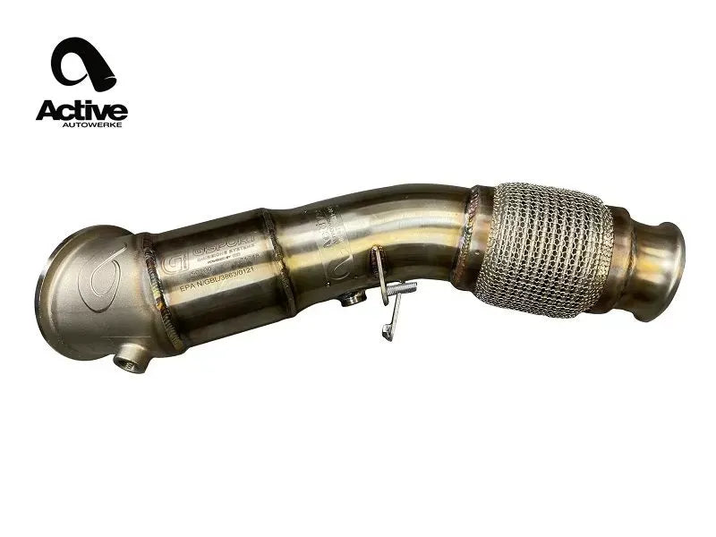 Active Autowerke Supra A90 Performance Catted Downpipe 3.5-inch Stainless Steel Exhaust