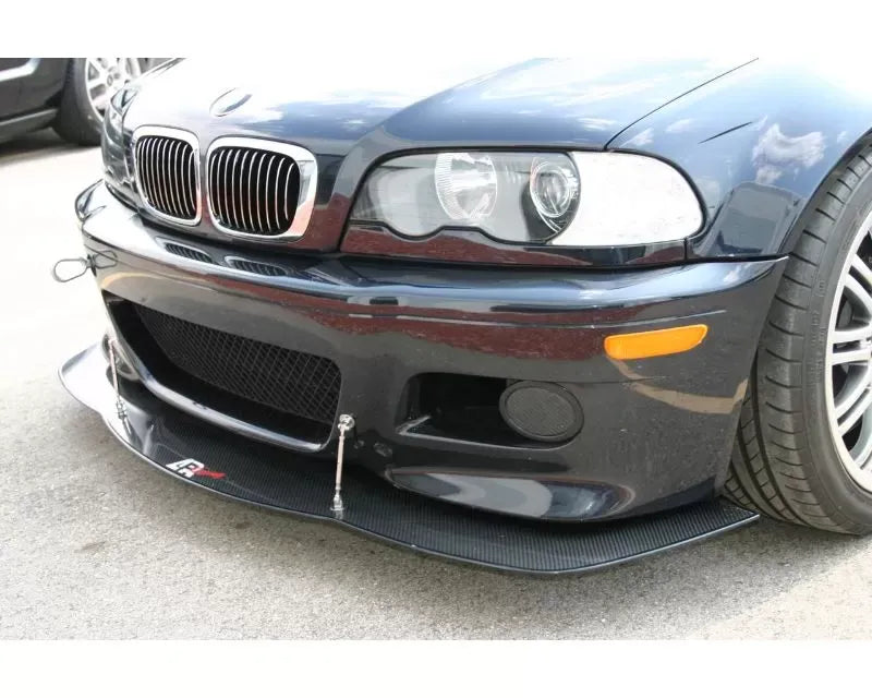 APR Performance E46 M3 Carbon Fiber Front Wind Splitter Reduces Lift