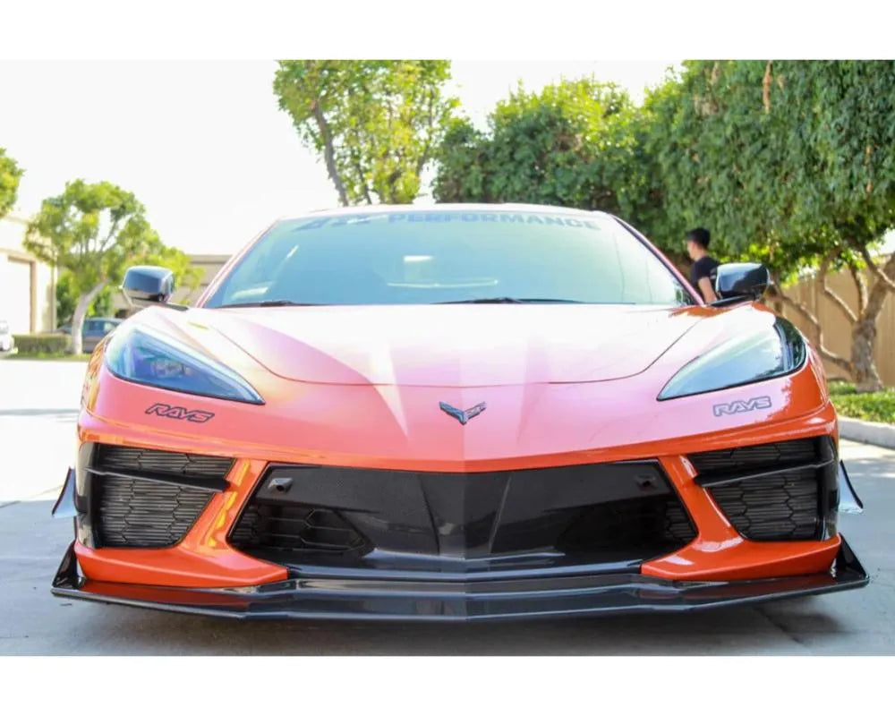 APR Performance Carbon Fiber Front Bumper Center Bezels Corvette C8 2020+