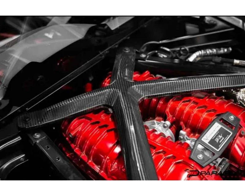 Paragon Performance C8 Corvette Carbon Fiber X-Brace: Ultimate Chassis Rigidity