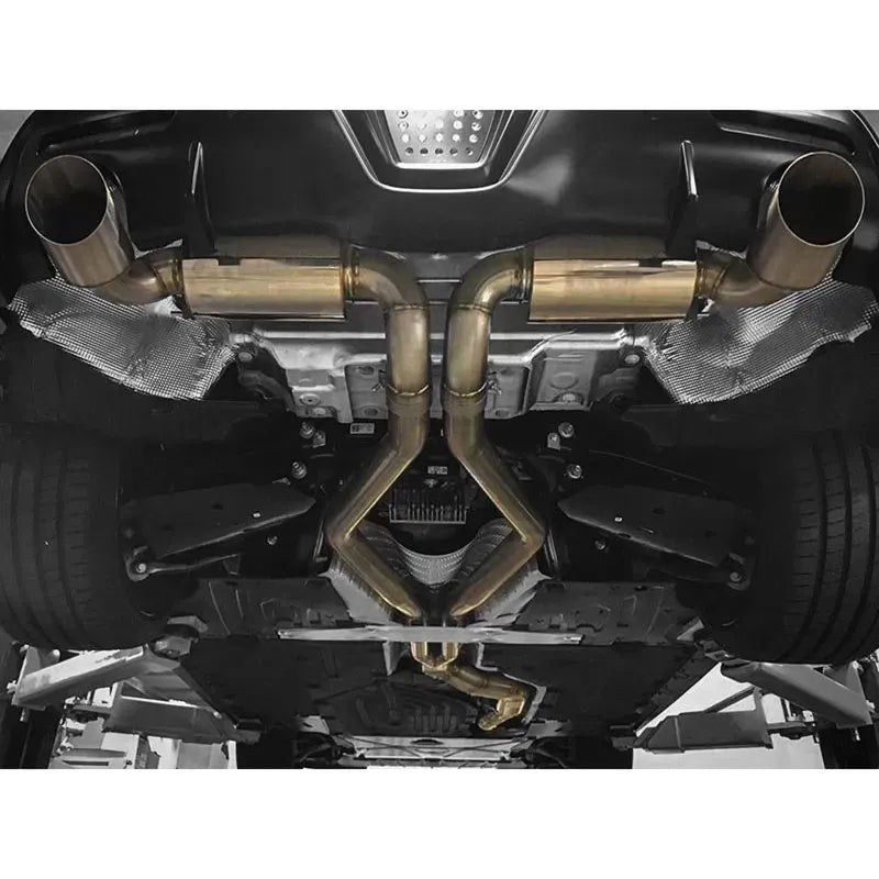 ETS Pro Series 4.0" Resonated Dual Muffler Slip-Fit Exhaust for Supra A90