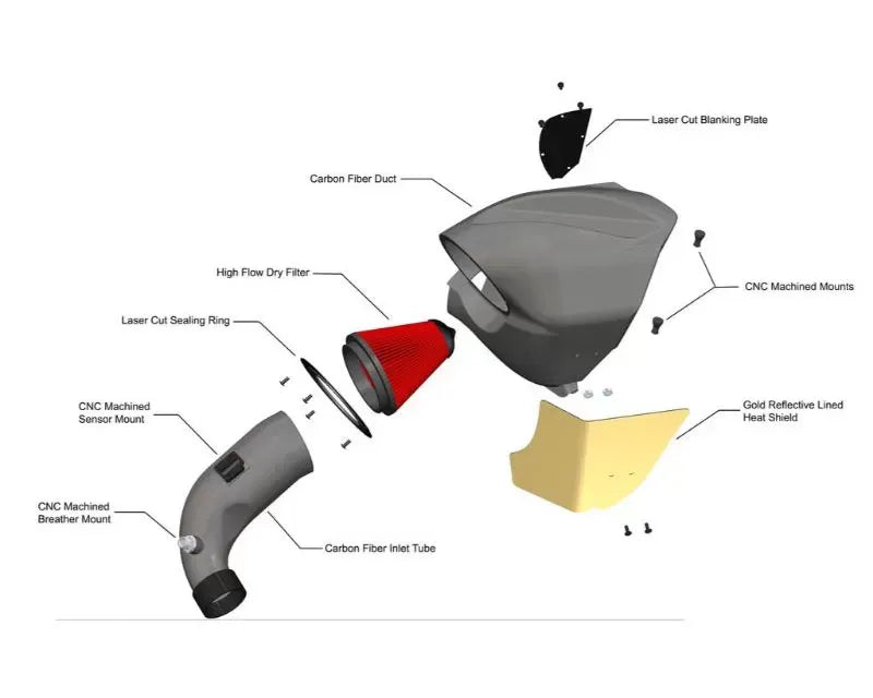 Eventuri Black Carbon Fiber Intake System for Toyota Supra A90 B58 Engine