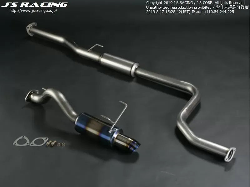 J's Racing FX-PRO 60RS Titanium Exhaust 2.36in for Honda Civic